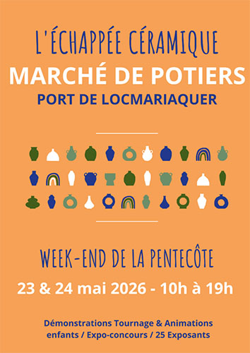 Affiche du marché de céramique de Locmariaquer